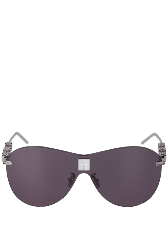 Givenchy: 4Gem mask metal sunglasses - women_0 | Luisa Via Roma