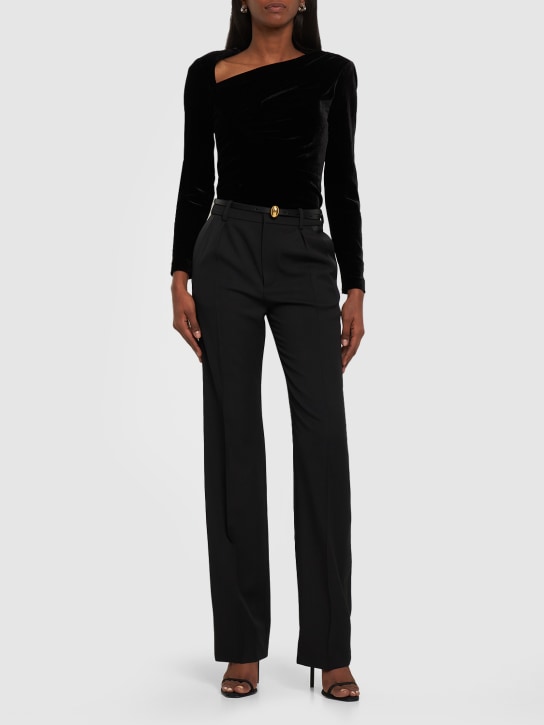 Roland Mouret: Top in velluto - Nero - women_1 | Luisa Via Roma