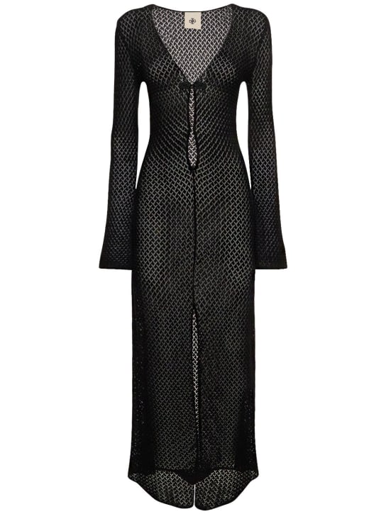 The Garment: Tanzania organic cotton midi dress - Siyah - women_0 | Luisa Via Roma