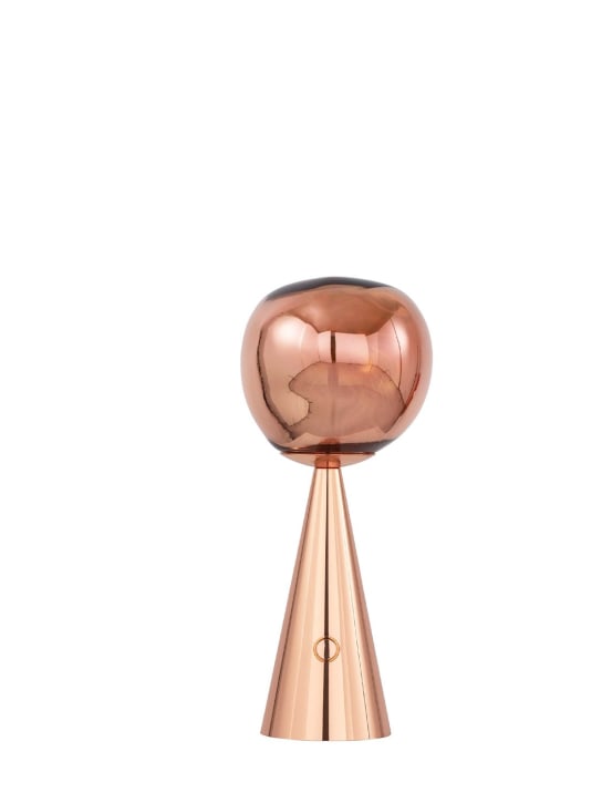 Tom Dixon: Melt portable copper LED table lamp - Copper - ecraft_4 | Luisa Via Roma