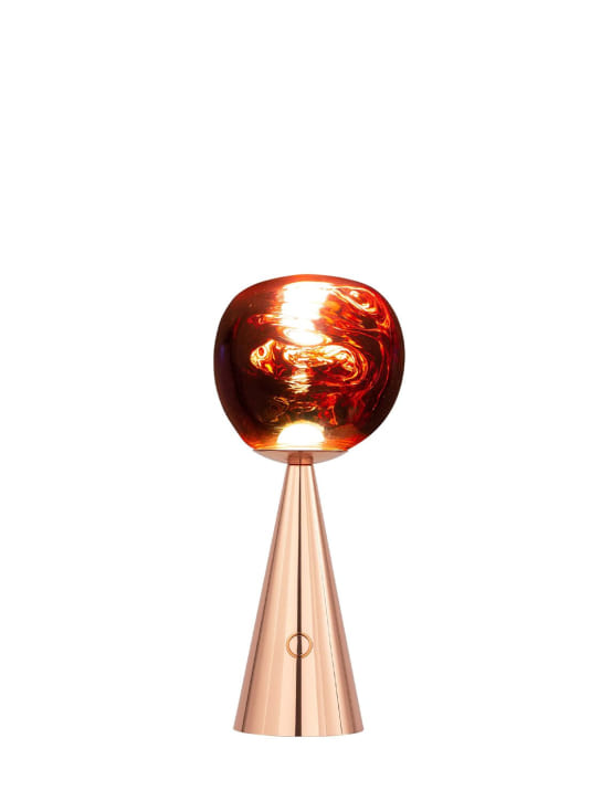 Tom Dixon: Melt portable copper LED table lamp - Copper - ecraft_0 | Luisa Via Roma