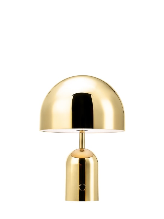 Tom Dixon: Bell portable gold LED table lamp - Gold - ecraft_0 | Luisa Via Roma