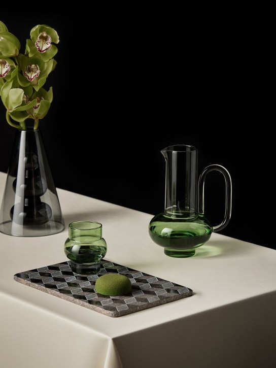 Tom Dixon: Bump绿色玻璃杯2个套装 - 绿色 - ecraft_1 | Luisa Via Roma