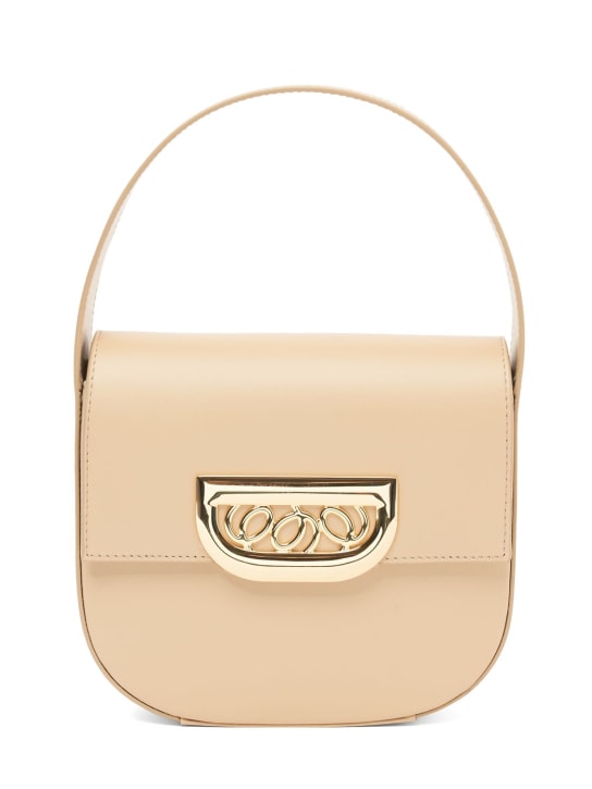 Destree: Small Martin leather top handle bag - Beige - women_0 | Luisa Via Roma