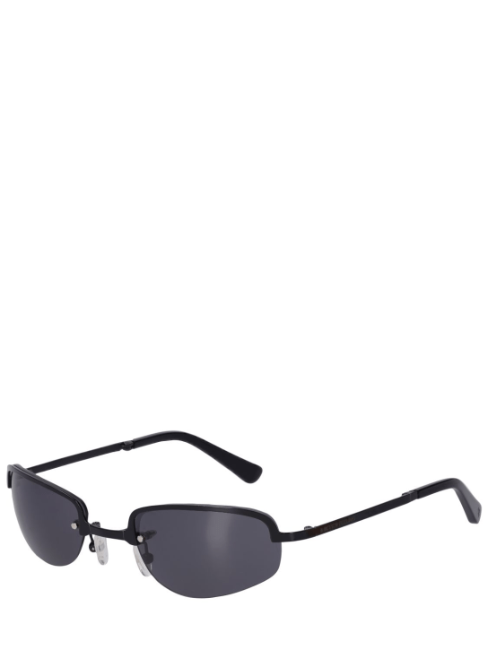 A BETTER FEELING: Siron Black foldable steel sunglasses - women_1 | Luisa Via Roma
