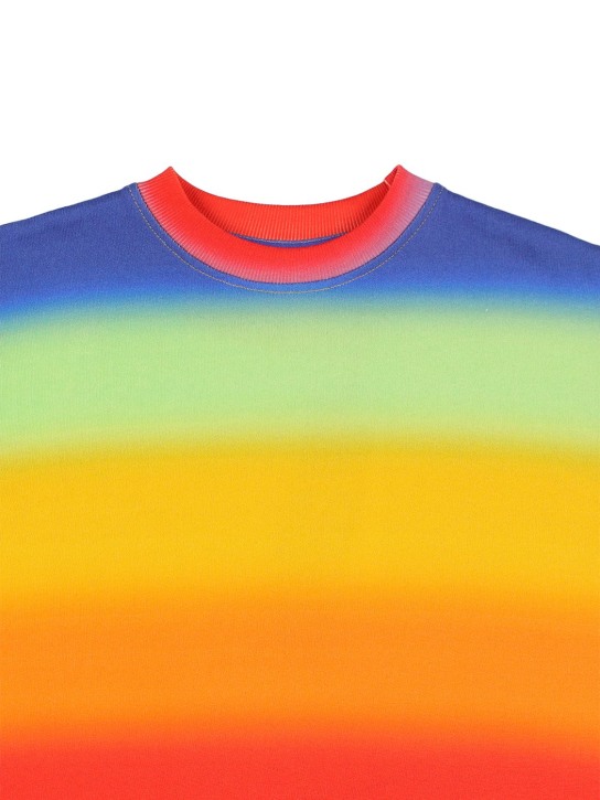 Molo: Rainbow print organic cotton sweatshirt - Multicolor - kids-boys_1 | Luisa Via Roma