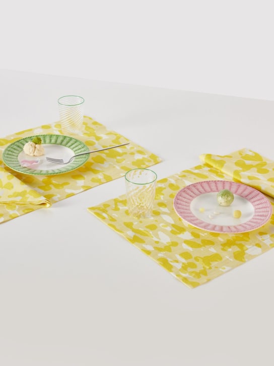 Stories Of Italy: Set of 2 pineapple placemats - Yellow - ecraft_1 | Luisa Via Roma
