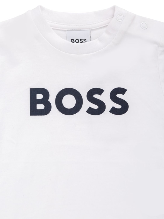 Boss: コットンジャージーTシャツ - kids-boys_1 | Luisa Via Roma