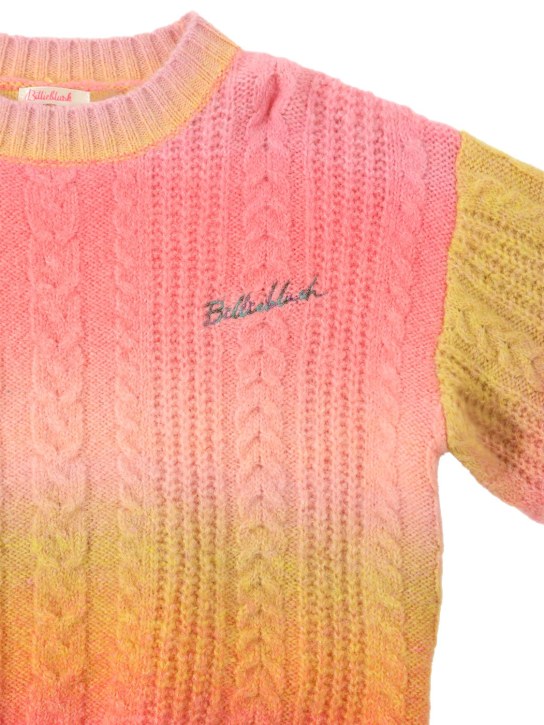 Billieblush: Sweater aus Wollmischung im Zopfstrick - Bunt - kids-girls_1 | Luisa Via Roma