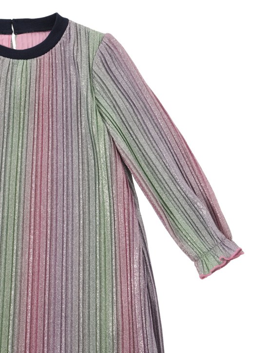 Billieblush: Robe en lurex à plis - Multicolore - kids-girls_1 | Luisa Via Roma