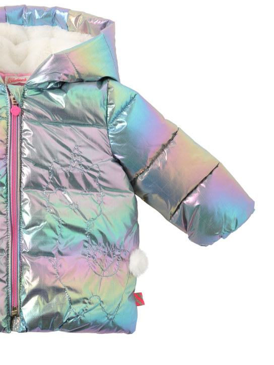 Billieblush: Nylon puffer jacket - Silver - kids-girls_1 | Luisa Via Roma
