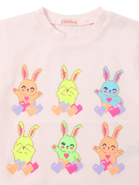Billieblush: Rabbit printed cotton jersey t-shirt - kids-girls_1 | Luisa Via Roma