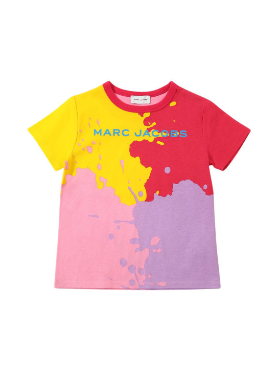 Marc Jacobs: オーガニックコットンジャージーTシャツ - イエロー - kids-girls_0 | Luisa Via Roma