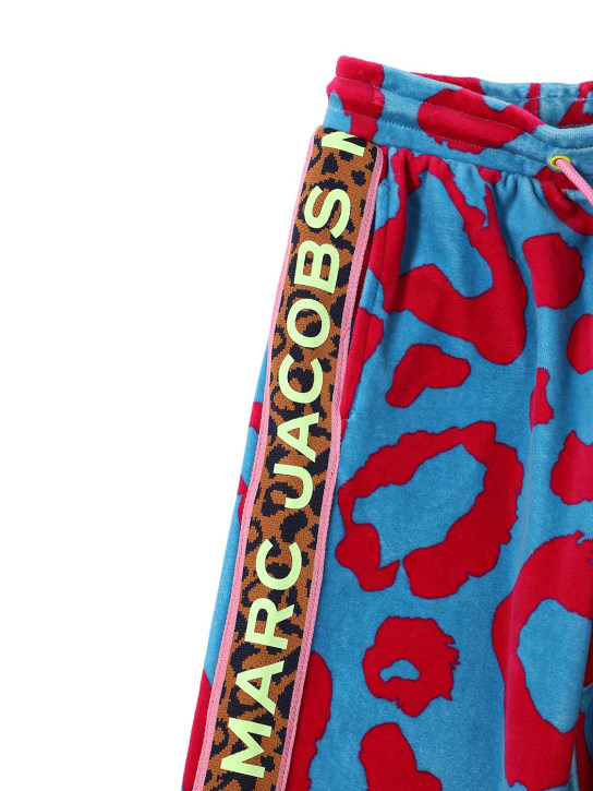 Marc Jacobs: 周身印花棉质平纹针织运动裤 - 多色 - kids-girls_1 | Luisa Via Roma