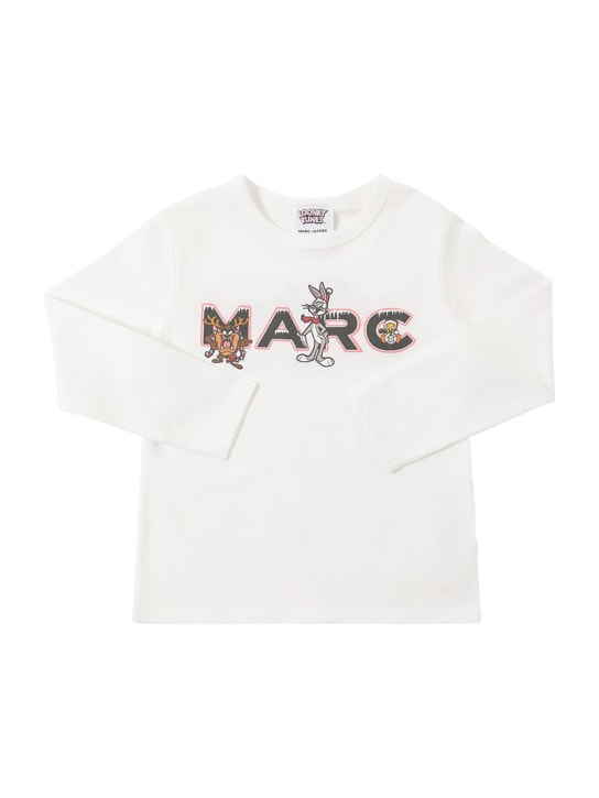 Marc Jacobs: Looney Tunes棉质平纹针织T恤 - kids-girls_0 | Luisa Via Roma