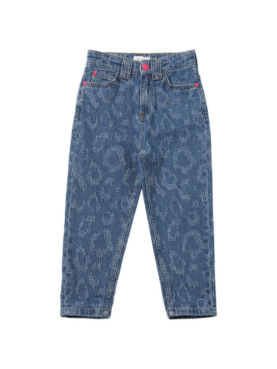 Marc Jacobs: Jeans in denim di cotone stampato - kids-girls_0 | Luisa Via Roma