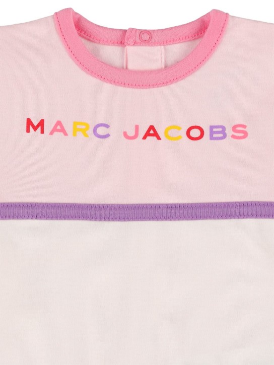 Marc Jacobs: Lot de 2 barboteuses en coton - Rose - kids-girls_1 | Luisa Via Roma