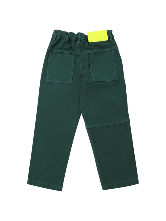 Marc Jacobs: Cotton canvas cargo pants - Forest Green - kids-boys_2 | Luisa Via Roma