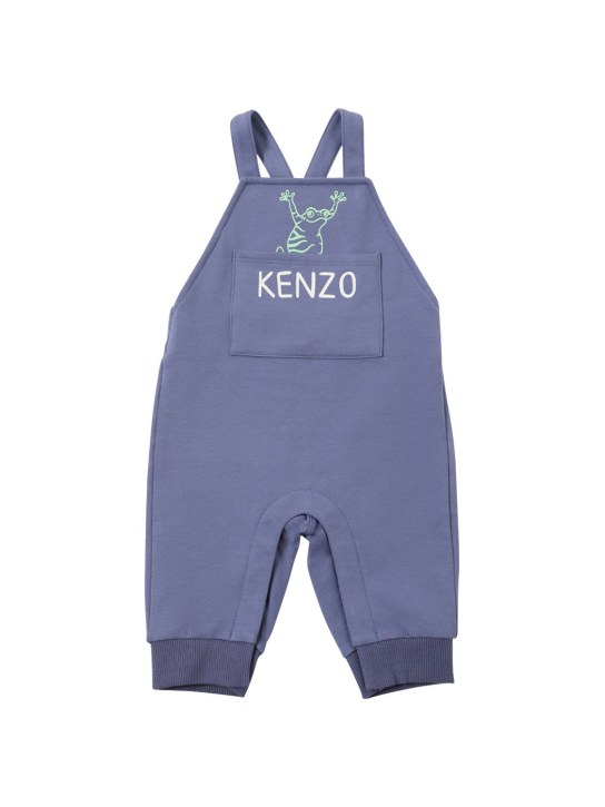 Kenzo Kids: T-shirt & salopette en coton biologique - kids-boys_1 | Luisa Via Roma