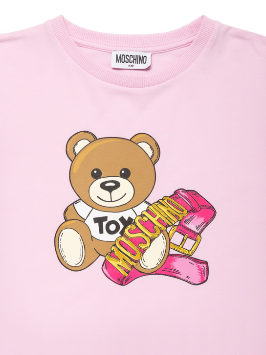 Moschino: コットンジャージーTシャツ - kids-girls_1 | Luisa Via Roma