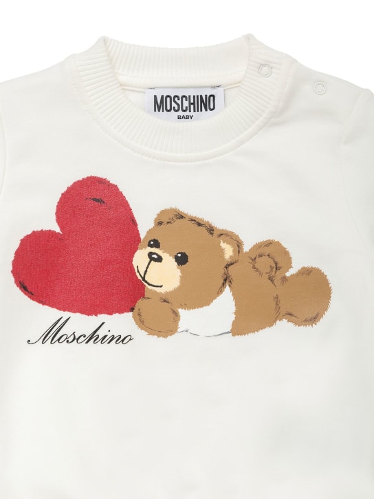 Moschino: Printed cotton sweatshirt - kids-girls_1 | Luisa Via Roma