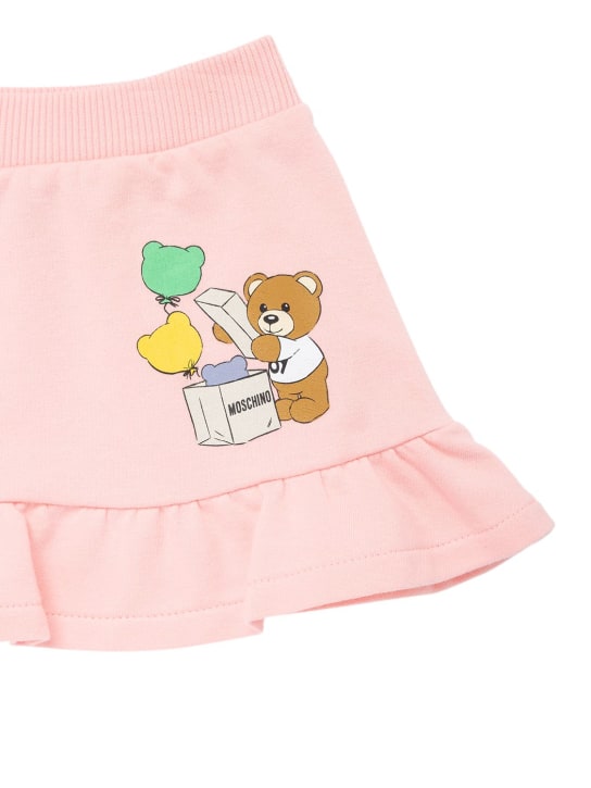 Moschino: Falda de algodón con estampado - kids-girls_1 | Luisa Via Roma