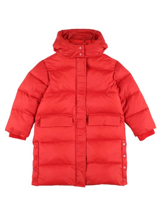 Stella Mccartney Kids: Recycled nylon puffer jacket - Red - kids-girls_0 | Luisa Via Roma