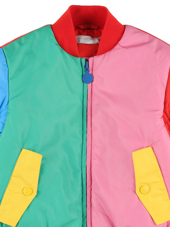 Stella Mccartney Kids: Recycled nylon puffer jacket - Çok Renkli - kids-girls_1 | Luisa Via Roma