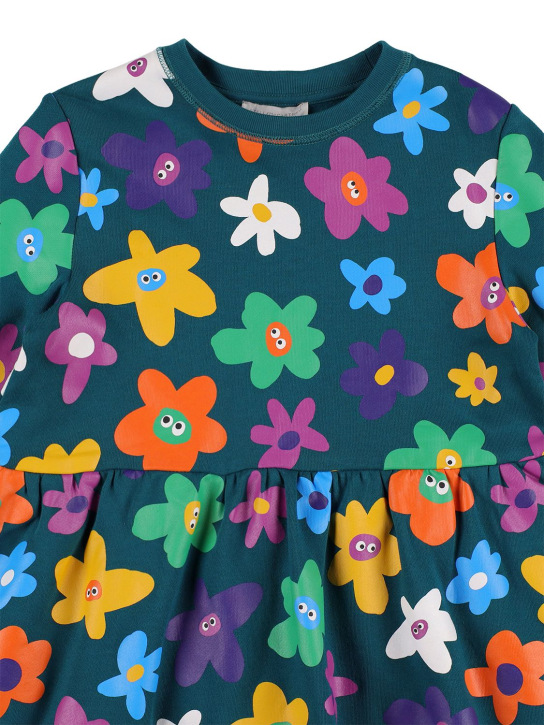 Stella Mccartney Kids: Printed organic cotton dress - Multicolor - kids-girls_1 | Luisa Via Roma