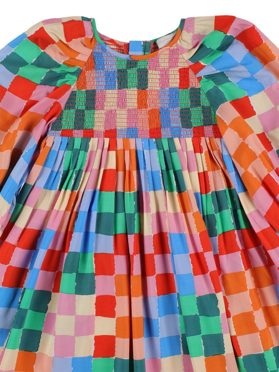 Stella Mccartney Kids: Printed viscose dress - Multicolor - kids-girls_1 | Luisa Via Roma