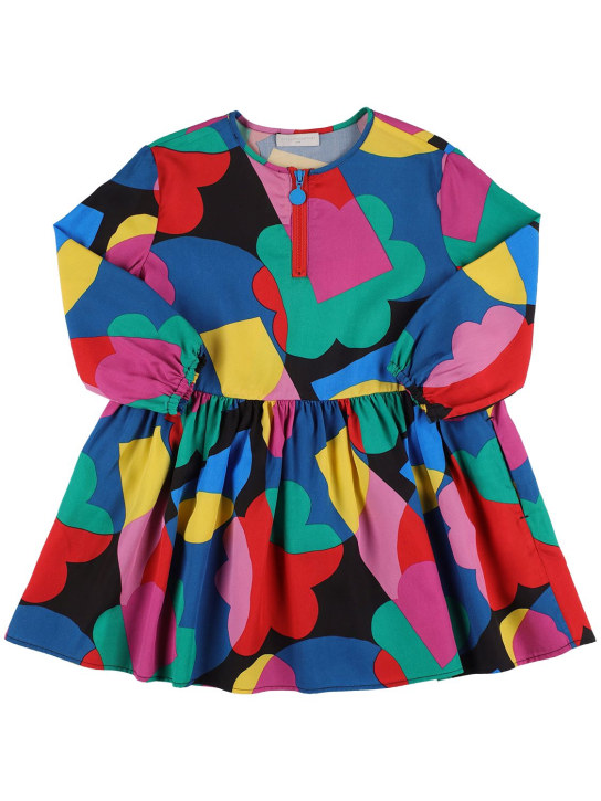 Stella Mccartney Kids: Printed lyocell dress - Multicolor - kids-girls_0 | Luisa Via Roma