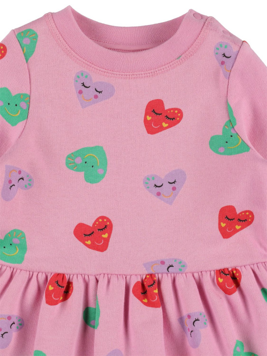 Stella Mccartney Kids: Printed organic cotton dress - Pembe - kids-girls_1 | Luisa Via Roma