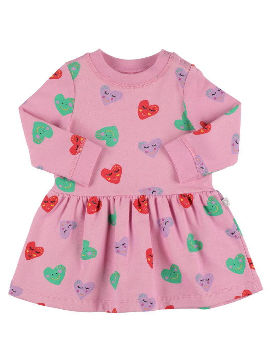 Stella Mccartney Kids: Printed organic cotton dress - Pink - kids-girls_0 | Luisa Via Roma