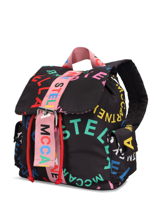 Stella Mccartney Kids: Printed recycled nylon backpack - kids-girls_1 | Luisa Via Roma