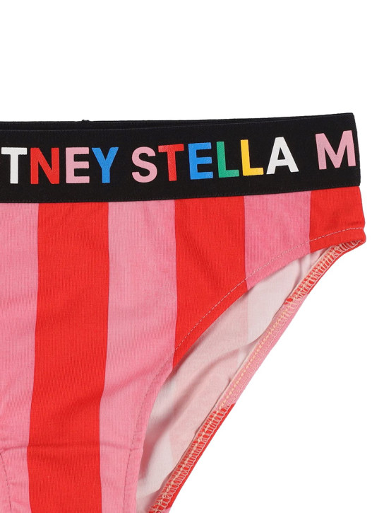 Stella Mccartney Kids: Lot de 2 slips en coton biologique - Multicolore - kids-girls_1 | Luisa Via Roma