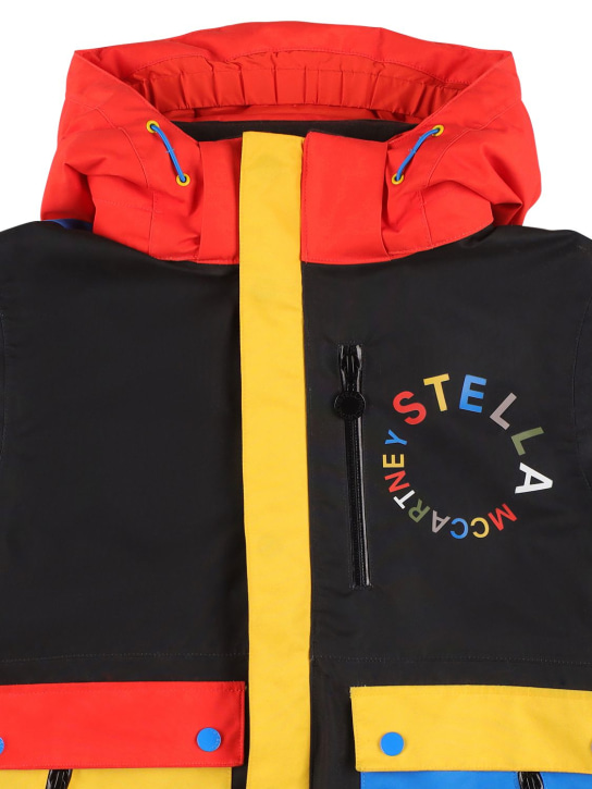 Stella Mccartney Kids: Veste de ski en nylon recyclé - Multicolore - kids-boys_1 | Luisa Via Roma