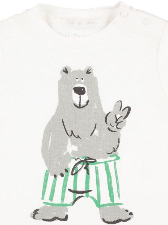 Stella Mccartney Kids: Camiseta de algodón orgánico de manga larga - Multicolor - kids-boys_1 | Luisa Via Roma