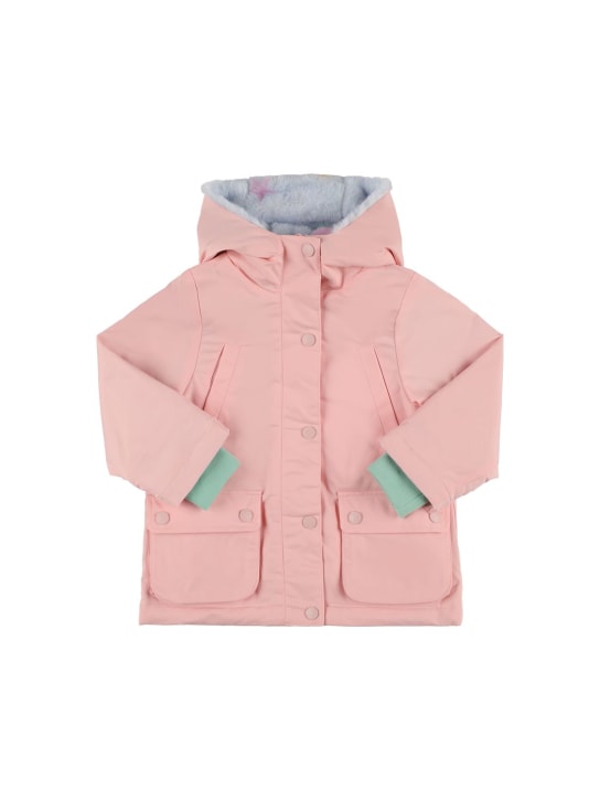 Stella Mccartney Kids: Recycled nylon jacket - Pink - kids-girls_0 | Luisa Via Roma