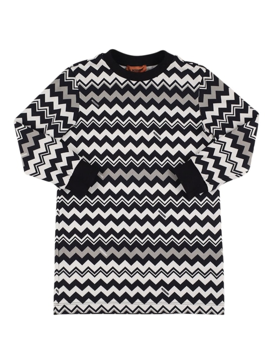 Zig zag print cotton terry sweat dress - Missoni - Girls | Luisaviaroma