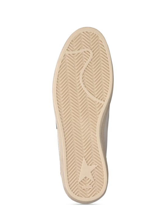 Golden Goose: LVR Exclusive Ball Star leather sneakers - White/Blue - men_5 | Luisa Via Roma