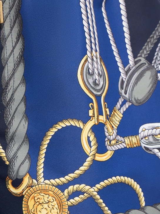 Versace: Golfo Nautical printed nylon briefs - Blue - men_1 | Luisa Via Roma