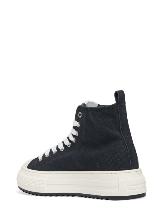 Dsquared2: Sneakers aus Canvas „Berlin“ - Schwarz - women_2 | Luisa Via Roma