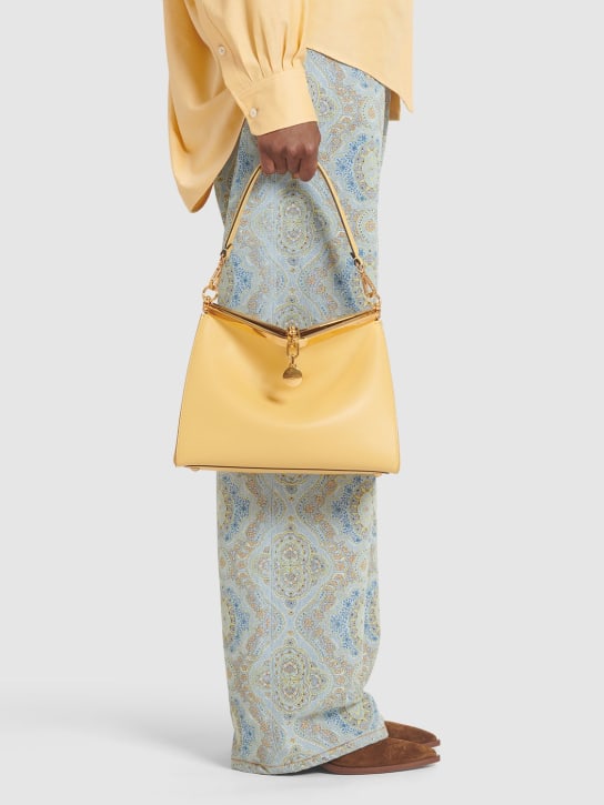 Etro: Medium Vela leather shoulder bag - women_1 | Luisa Via Roma