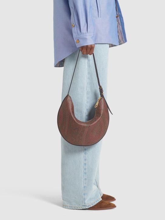 Etro: Medium Essential Hobo shoulder bag - Rosso - women_1 | Luisa Via Roma