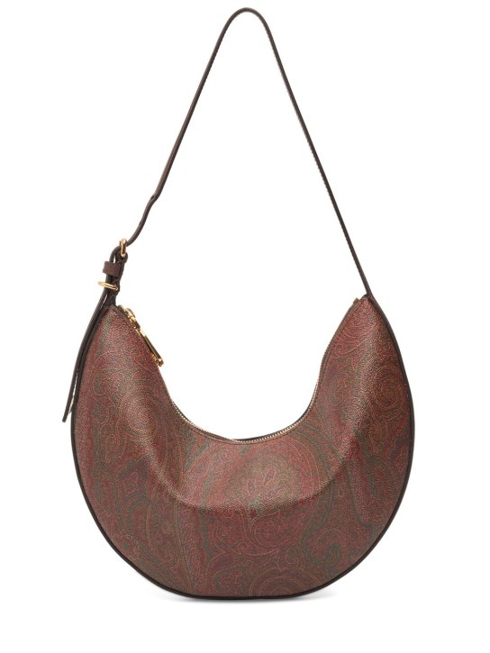 Etro: Medium Essential Hobo shoulder bag - Rosso - women_0 | Luisa Via Roma