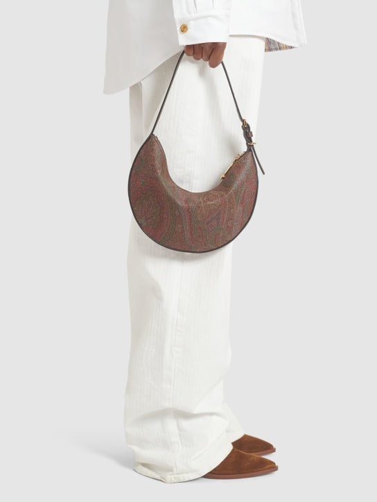 Etro: Small Essential Hobo shoulder bag - Rosso - women_1 | Luisa Via Roma