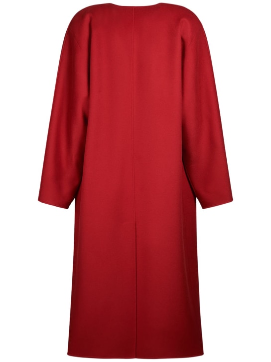 The Row: Priske brushed cashmere collarless coat - women_4 | Luisa Via Roma