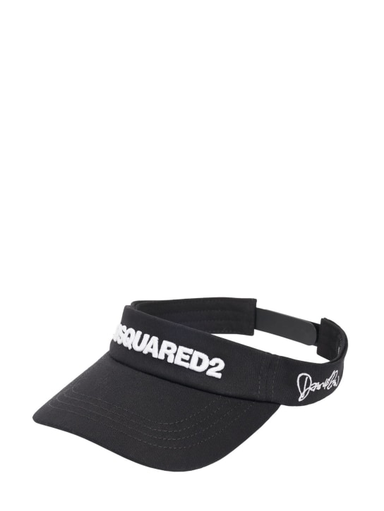 Dsquared2: Logo cotton visor - women_2 | Luisa Via Roma