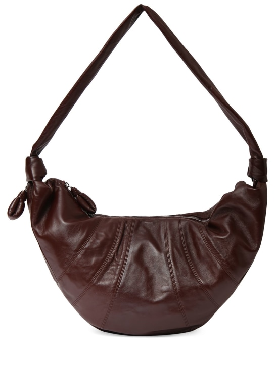 Lemaire: Large Croissant soft nappa shoulder bag - women_0 | Luisa Via Roma