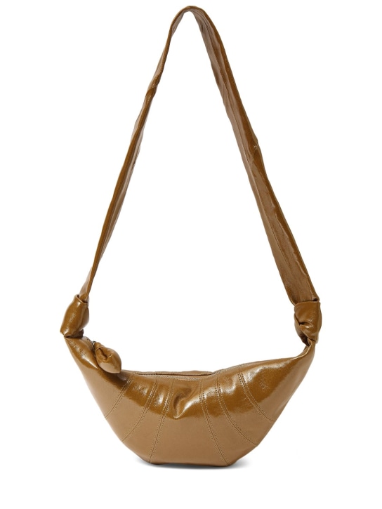 Lemaire: Small Croissant coated cotton bag - women_0 | Luisa Via Roma